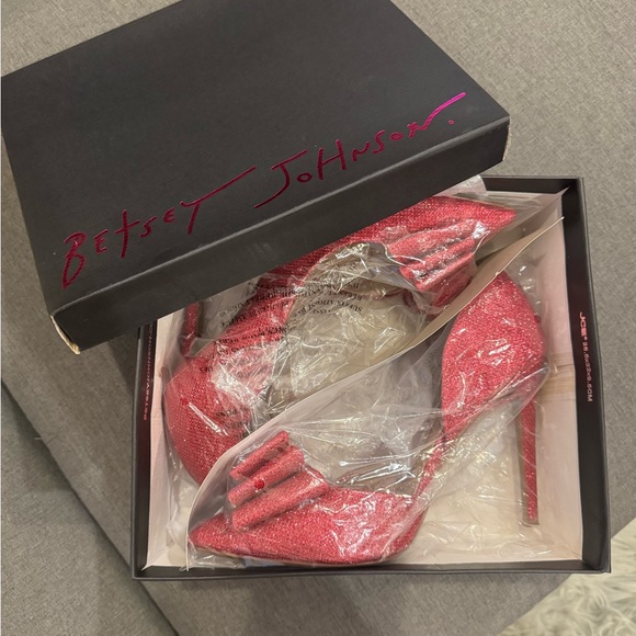 Betsey Johnson Pink Glitter Women's Shoes - Picture 11 of 12